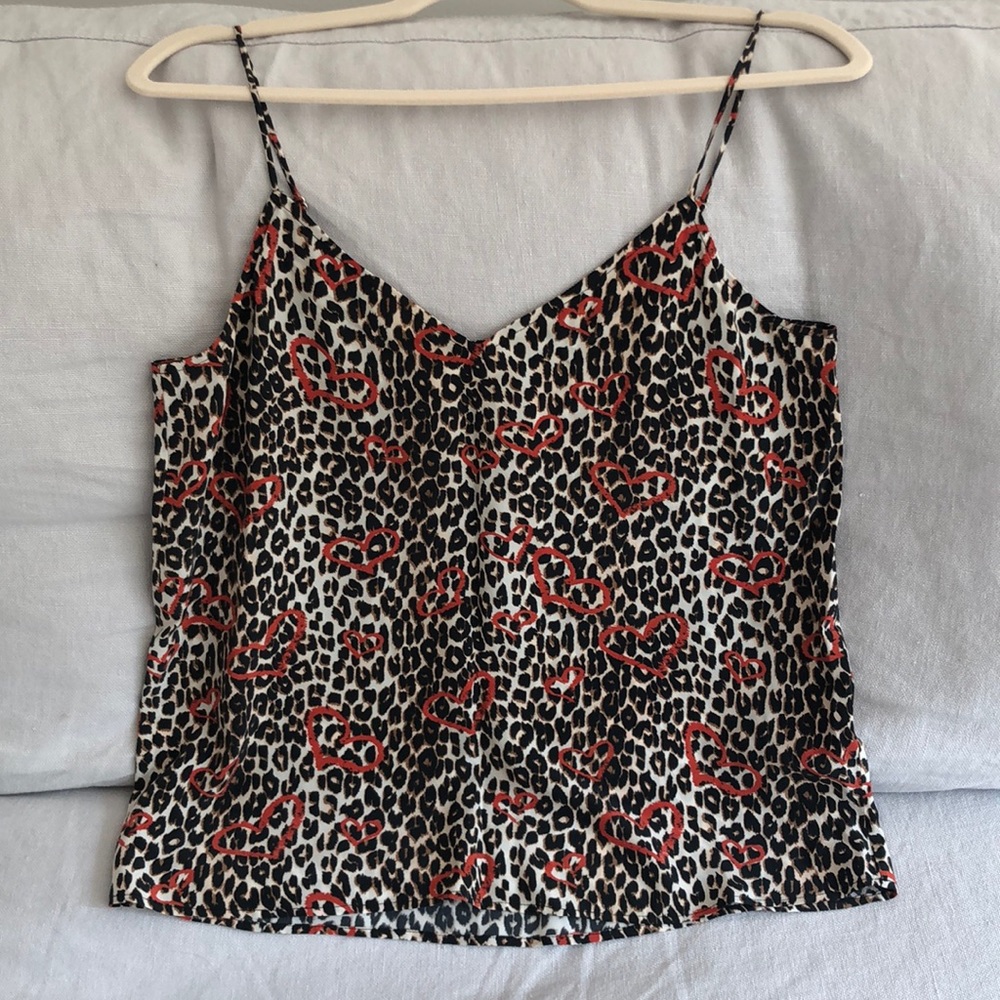 Equipment Leopard Hearts Silk Cami S